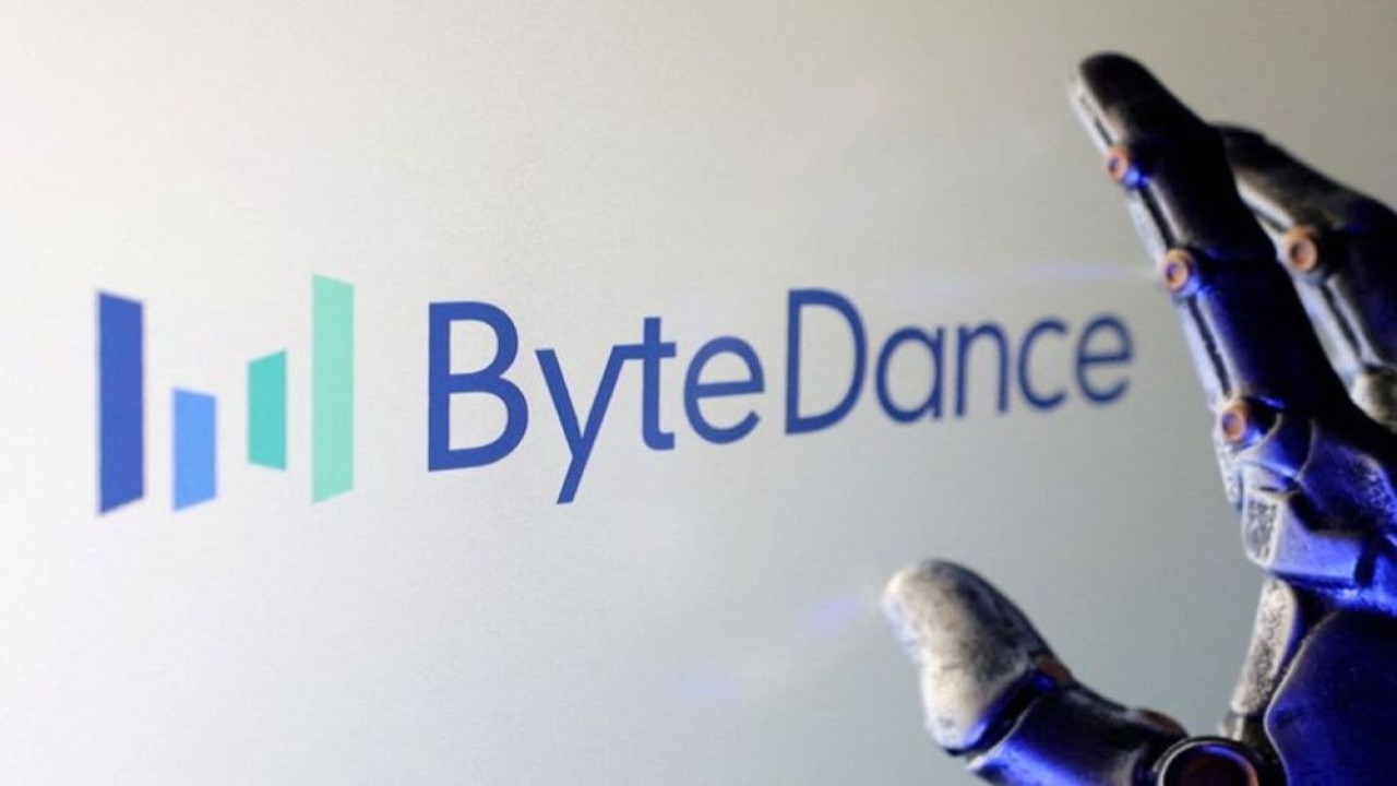 Logo Bytedance terlihat dalam ilustrasi yang diambil pada 8 Februari 2025. (Foto: Dok/Dado Ruvic/Reuters)