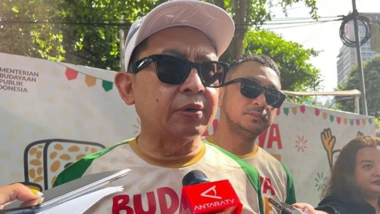 Menteri Kebudayaan (Menbud) Fadli Zon, saat temu media di Gedung Kementerian Kebudayaan, Jakarta, Minggu, 21 Desember 2025. (Foto: ANTARA/Sri Dewi Larasati)