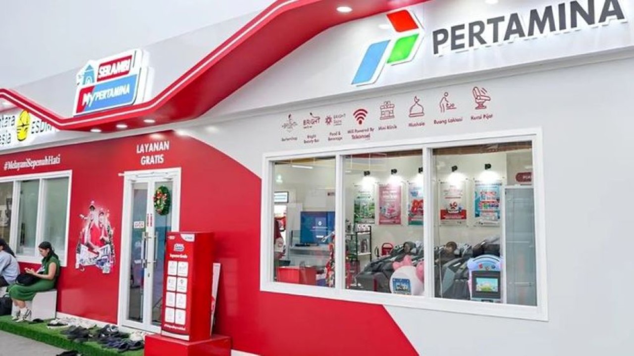 Serambi Pertamina yang disiagakan di sejumlah rest area jalan tol untuk memberikan layanan kepada masyarakat pada libur Natal dan Tahun Baru (ANTARA/HO-Pertamina) (Antara)