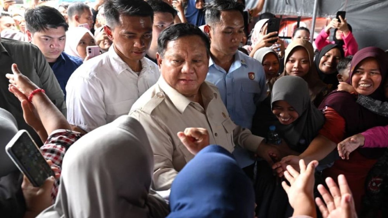 Presiden Prabowo Subianto di Sumatera Utara. (Foto: Setpres)
