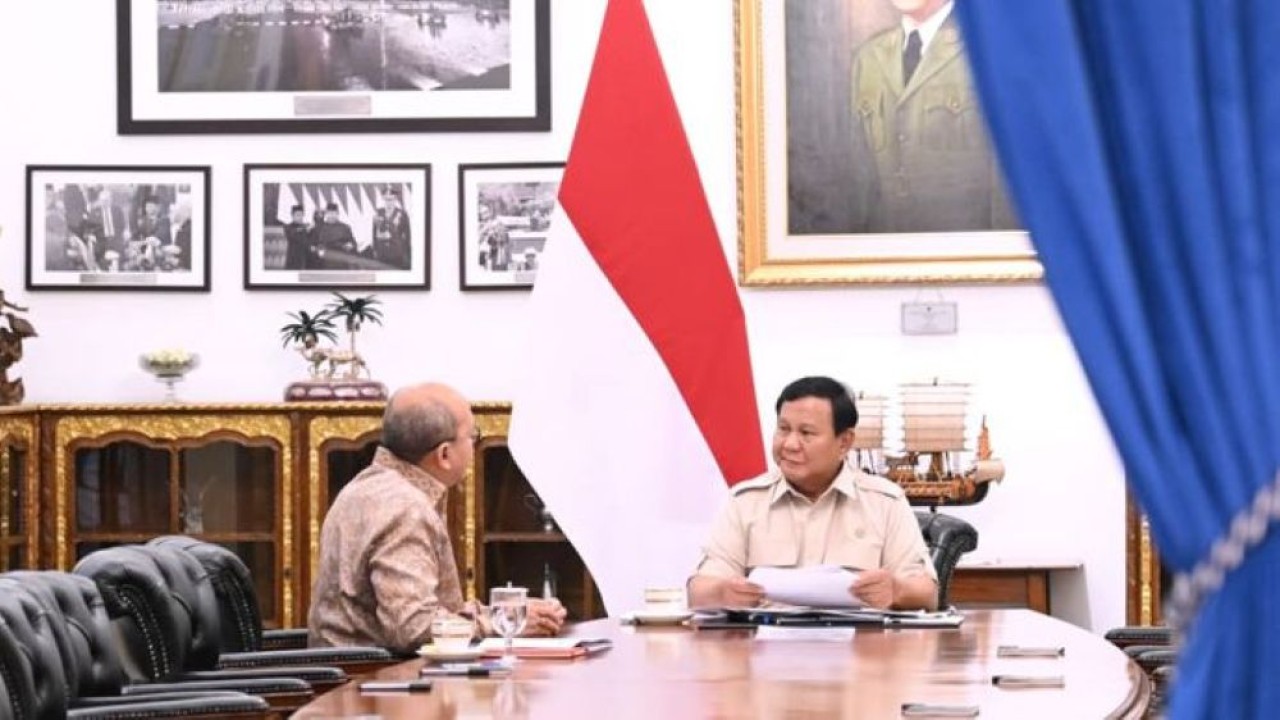 Presiden Prabowo Subianto terima laporan progres pembangunan Kampung Haji Indonesia di Mekkah. (Foto: Setpres)