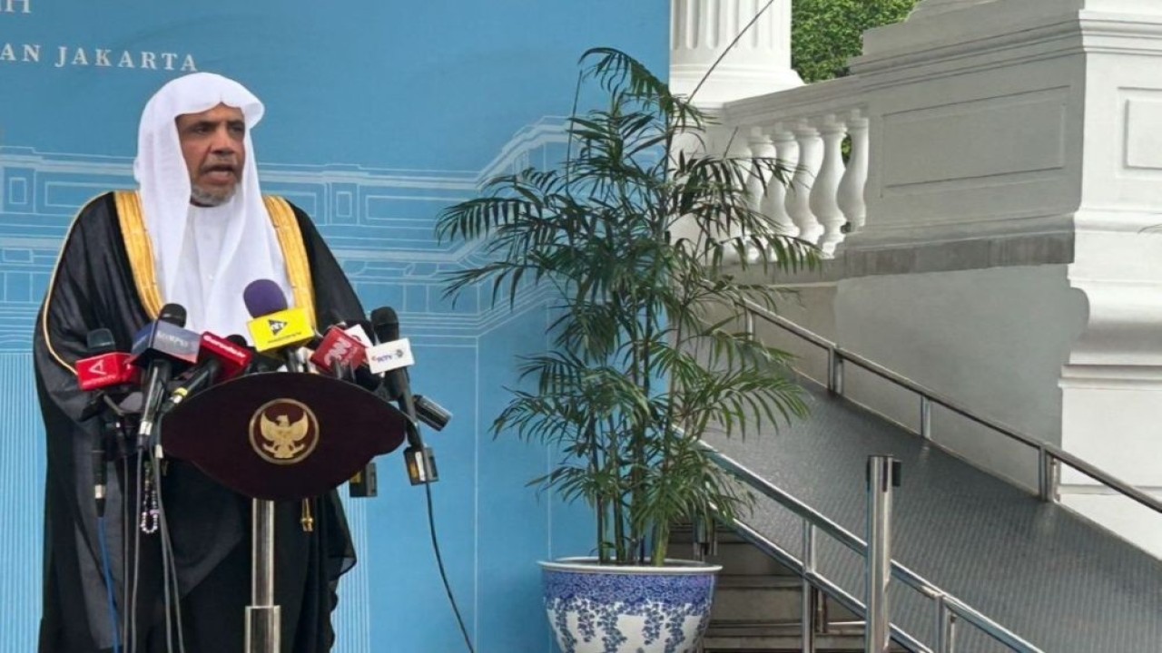 Sekjen Liga Muslim Dunia, Muhammad Abdul Karim Al-Issa di Kompleks Istana Kepresidenana Jakarta. (Foto: NTVnews)