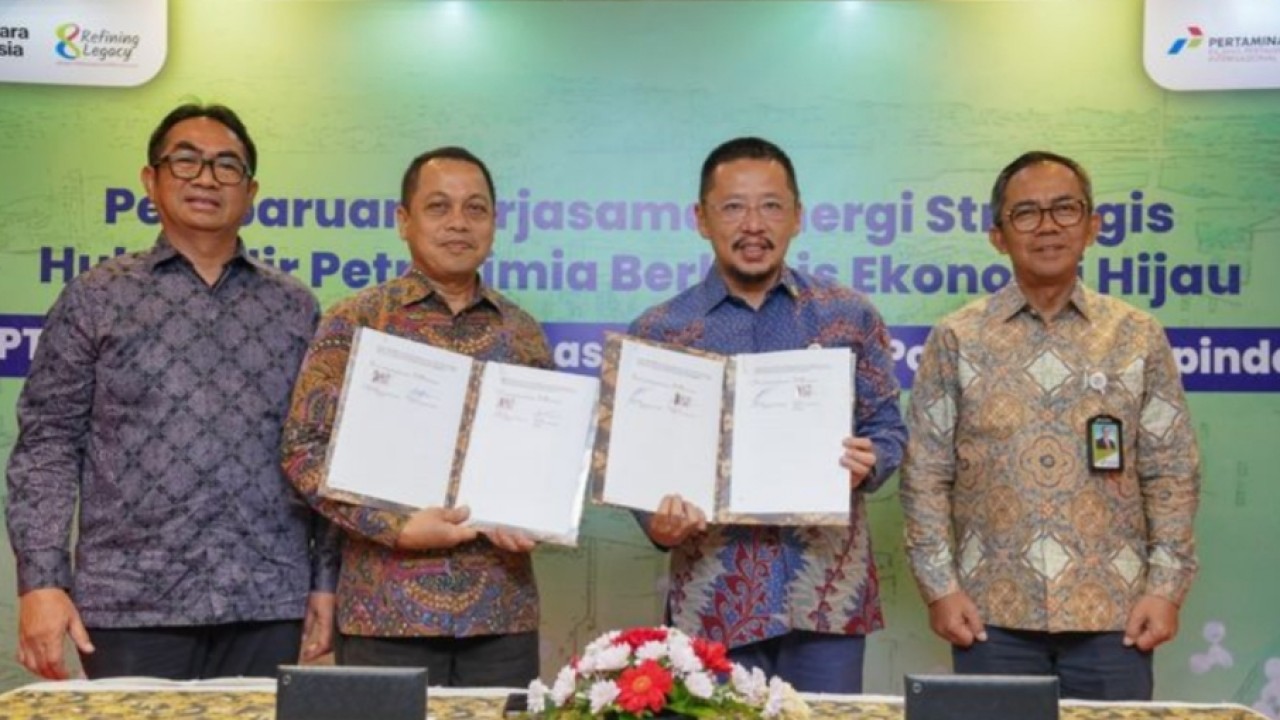 Penguatan hilirisasi petrokimia dilakukan melalui pembaruan komitmen kerja sama Kontrak Jual Beli Produk Propylene antara KPI dan PT Polytama Propindo untuk periode 1 Januari 2026 hingga 31 Desember 2030. (KPI)