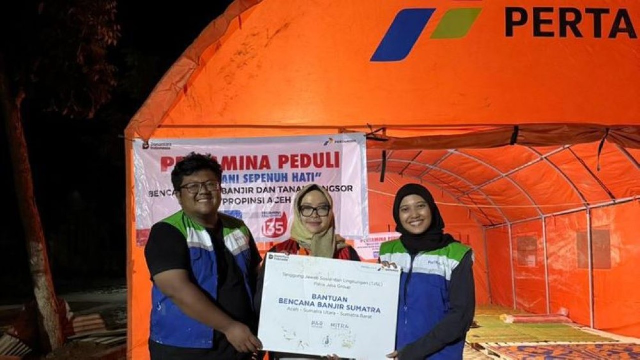 Patra Jasa Group menyalurkan bantuan kemanusiaan kepada para penyintas banjir bandang di wilayah Aceh dan Sumatera (Patra Jasa Group).
