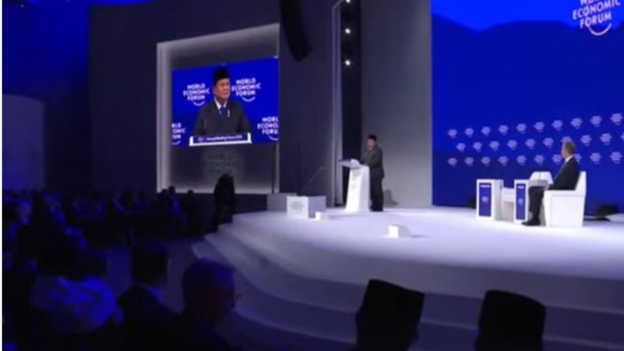 Prabowo Subianto di WEF Davos Swis (Istimewa)
