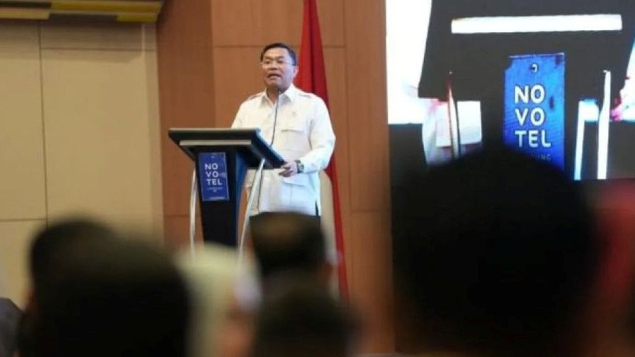 Wakil Kepala BGN Sony Sanjaya dalam konsolidasi bersama SPPG se-Provinsi Lampung, Sabtu, 14 Februari 2026. (Foto: ANTARA/HO-BGN)