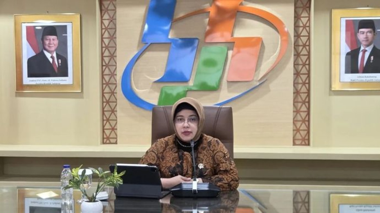 Kepala Badan Pusat Statistik (BPS) Amalia Adininggar Widyasanti menyampaikan paparan dalam konferensi pers di Jakarta, Kamis, 5 Februari 2026. ANTARA/Bayu Saputra (Antara)