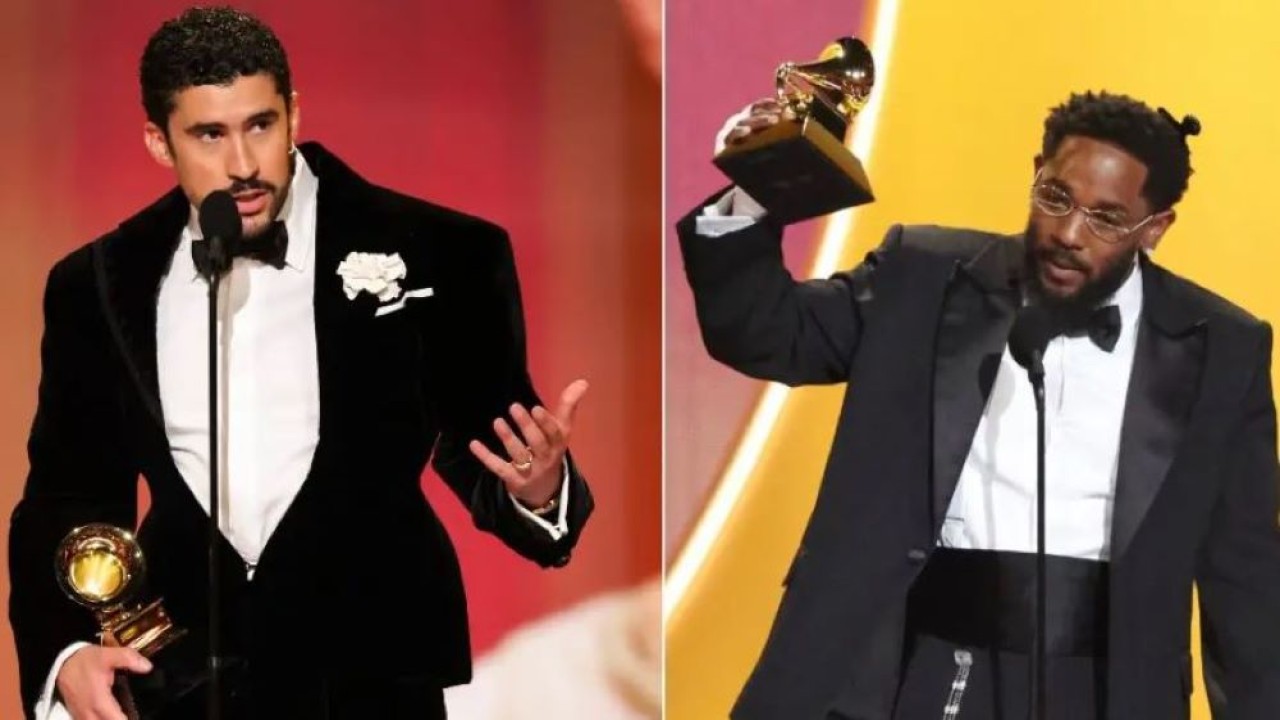 Bad Bunny dan Kendrick Lamar menjadi sorotan utama dalam malam puncak Grammy Awards ke-68 di Los Angeles, Amerika Serikat, Minggu (2/2/2026) waktu setempat.