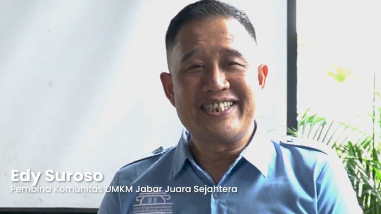 Pembina Komunitas UMKM Jabar Juara Sejahtera (JJS) Edy Suroso. (Foto: Istimewa)