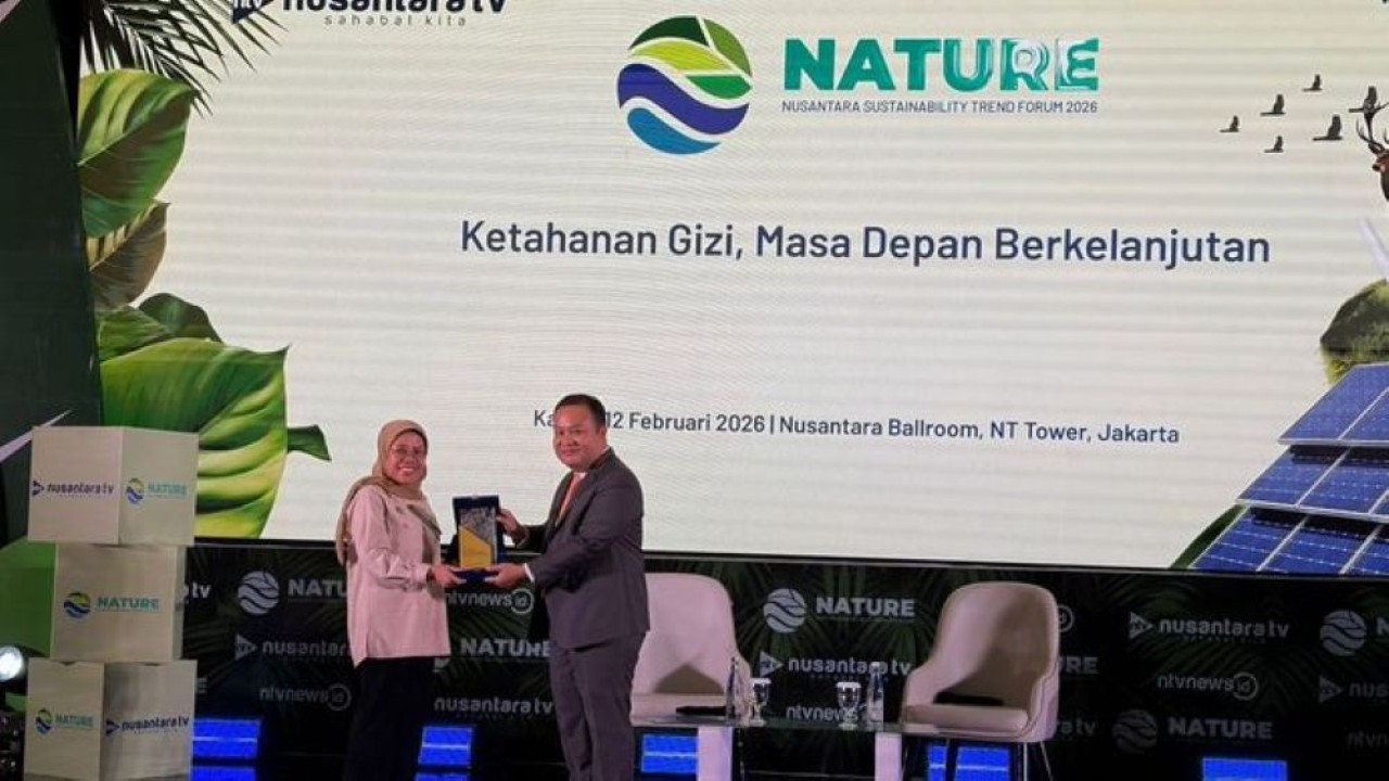 Dewan Pakar BGN, Prof. Ikeu Tanziha, MS dalam forum Nusantara Sustainability Trend Forum (NATURE) 2026. (Foto: Ntvnews/Dedi)