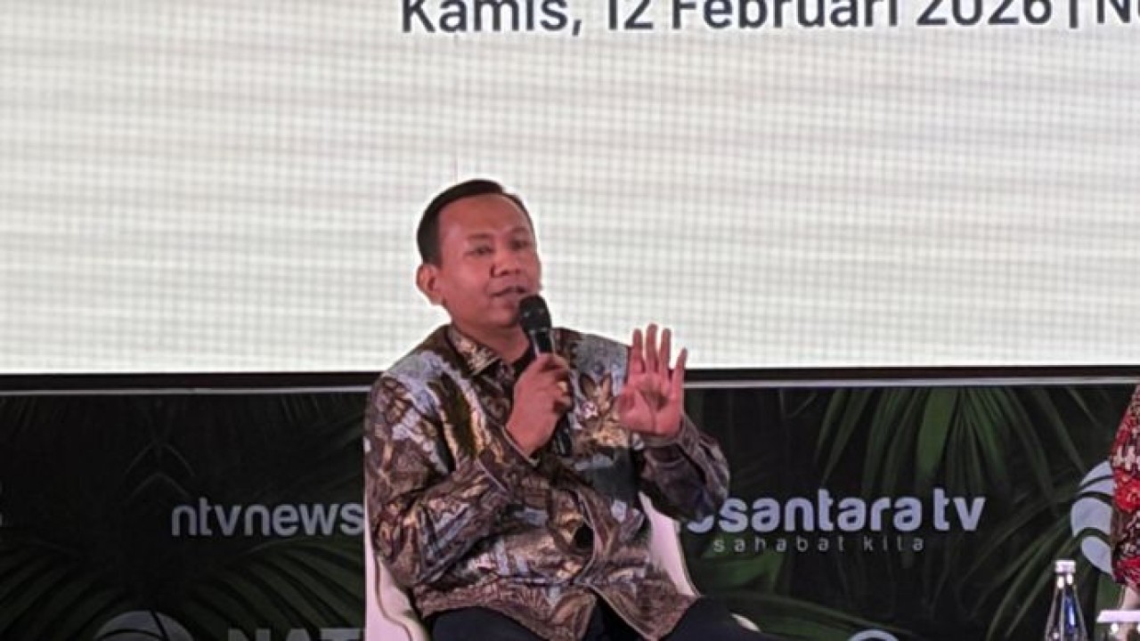 Wakil Menteri Kehutanan Rohmat Marzuki di acara Nature 2026 (NTVnews/Dedi)