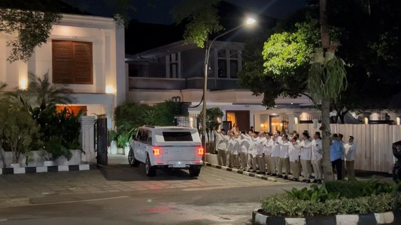 Prabowo Subianto Tiba di Kertanegara (NTVnews)