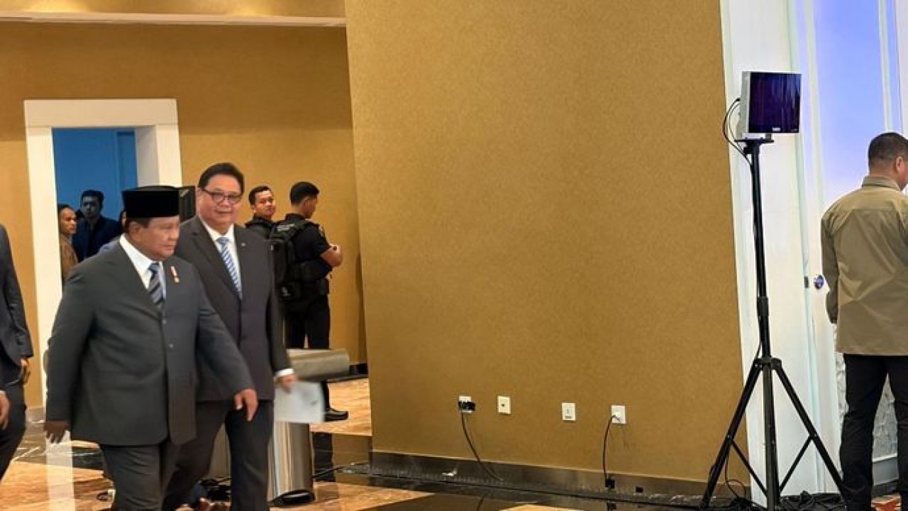 Presiden Prabowo Subianto menghadiri Indonesia Economic Outlook yang digelar di Wisma Danantara, Jakarta (NTVnews)