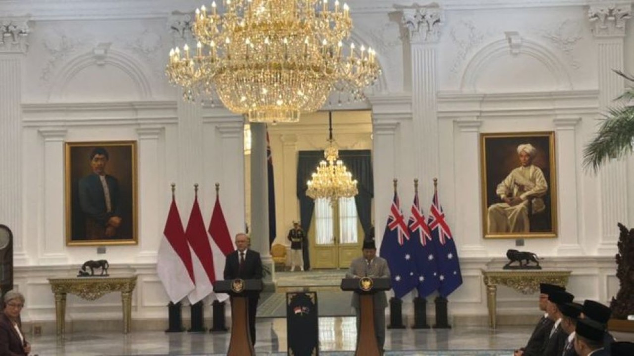 Presiden Republik Indonesia Prabowo Subianto dan Perdana Menteri Australia Anthony Albanese (NTVnews)