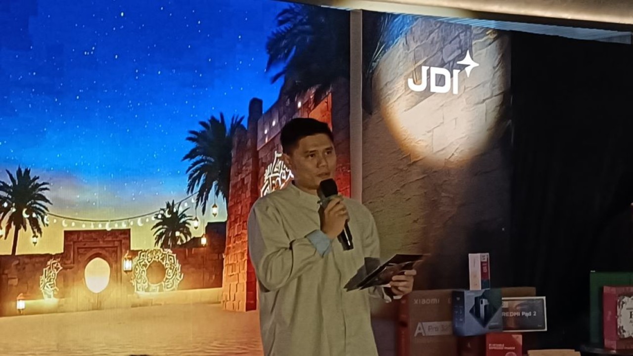 Chief Executive Officer Johnnathan Salim dalam acara "Buka Puasa Bersama Media BAIC Indonesia" di Roemah Koeffie, BAIC Tower, Gading Serpong, Tangerang, Kamis (5/3/2026). (Foto: Adiantoro/NTV)