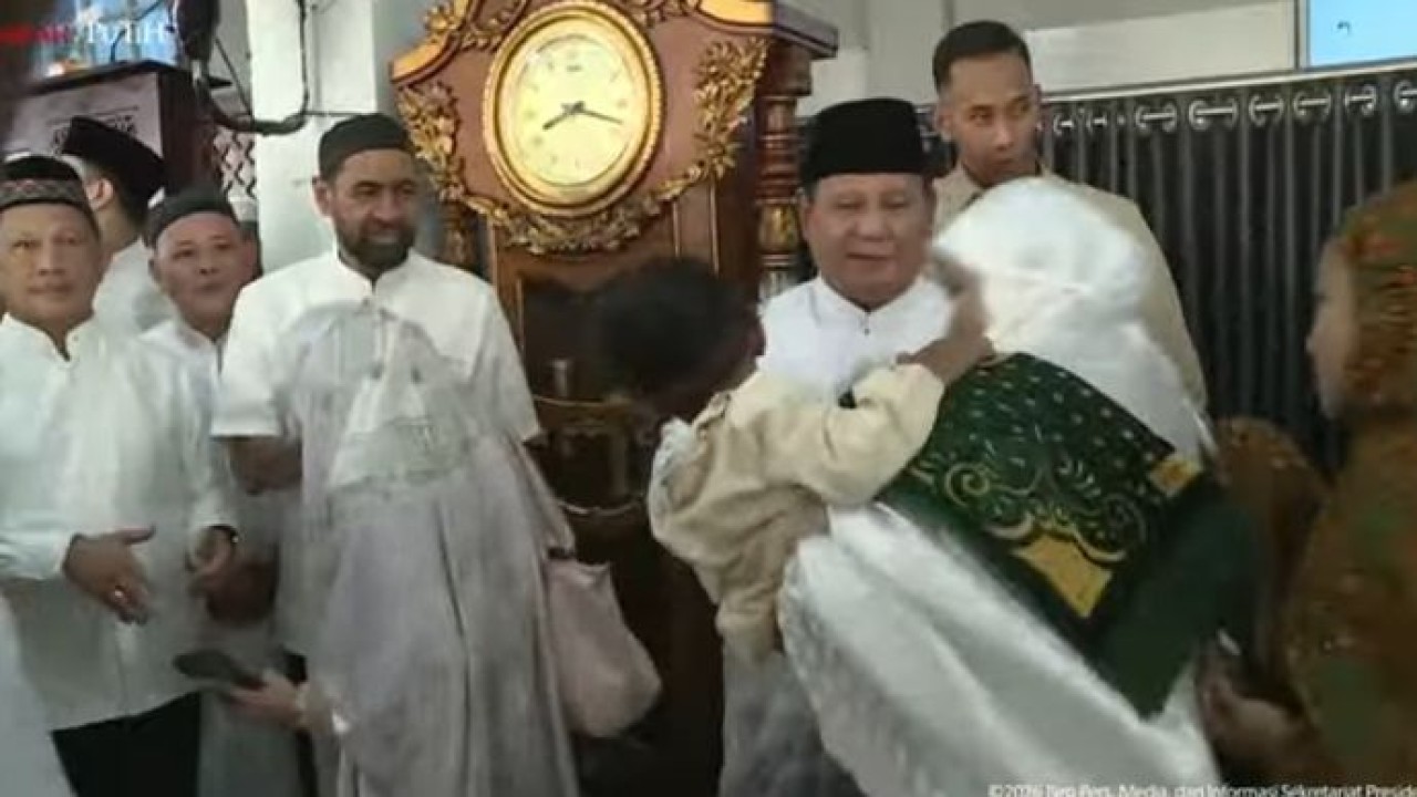Prabowo Subianto di Aceh Tamiang (Tangkapan Layar)