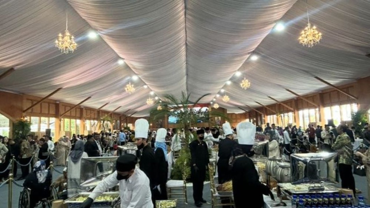 Suasana Open House di Istana Kepresidenan Jakarta (NTVnews)