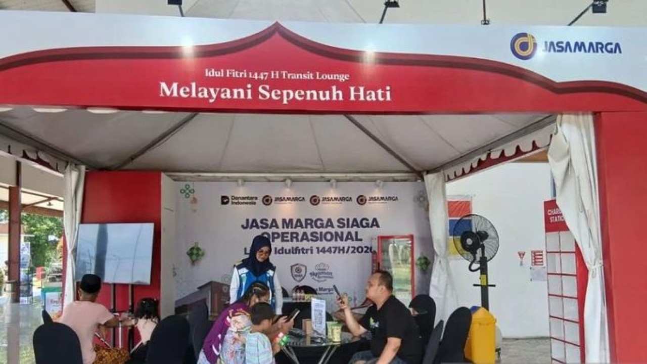 PT Jasamarga Transjawa Tol (JTT) menghadirkan Posko Danantara di sejumlah Tempat Istirahat dan Pelayanan (TIP) yang berada di ruas tol yang dikelola JTT, Jakarta, Senin (23/3/2026). ANTARA/HO-Jasamarga Transjawa Tol (Antara)