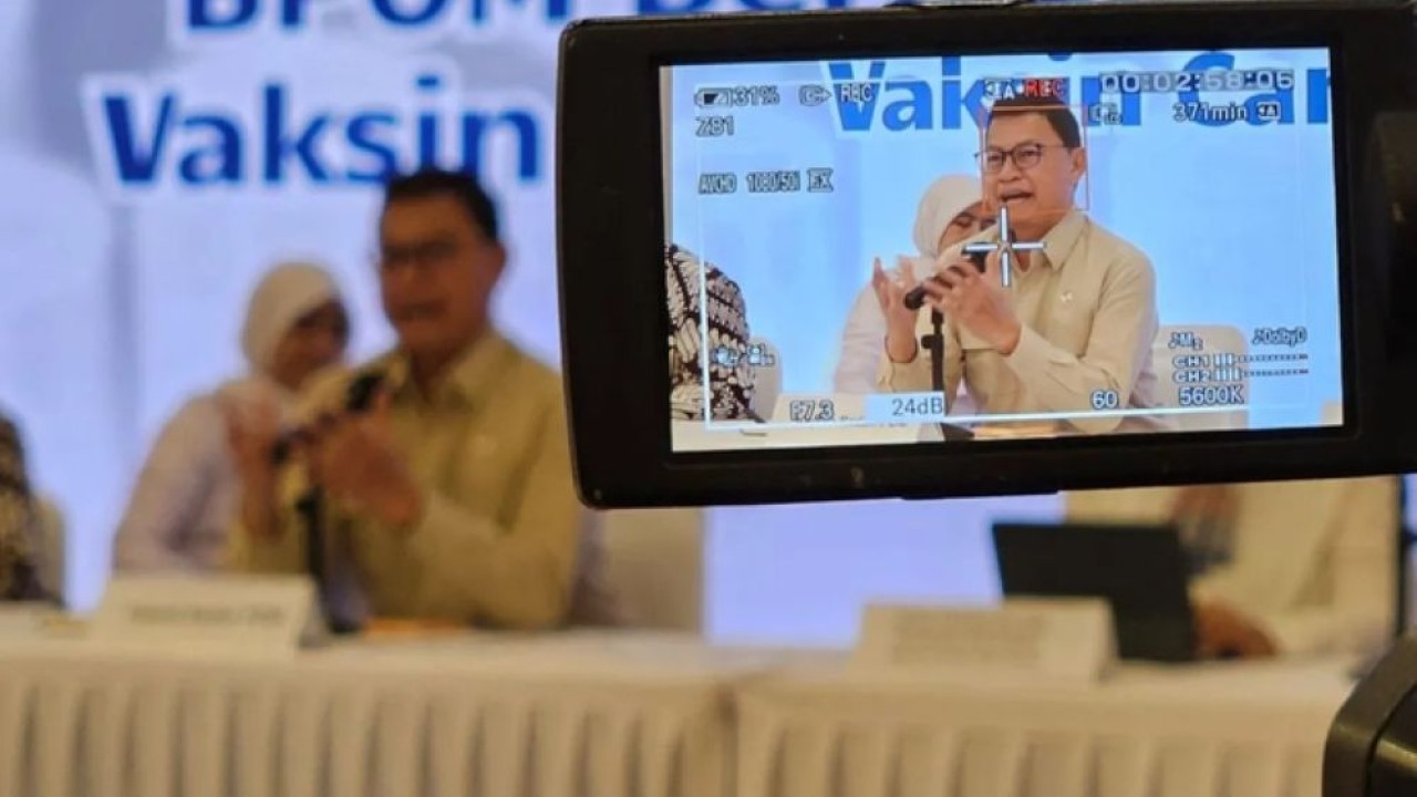 Kepala Badan Pengawas Obat dan Makanan (BPOM) Taruna Ikrar di Jakarta, Rabu (8/4/2026). (Foto: ANTARA/Mecca Yumna)