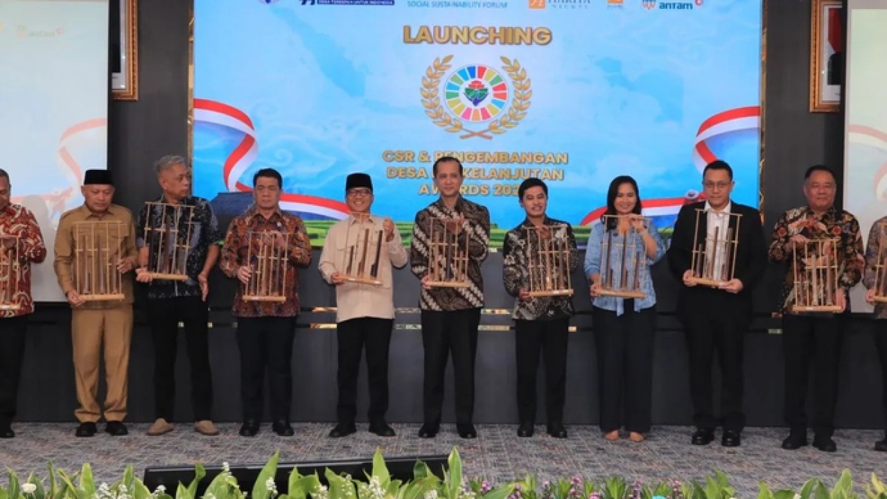 Menteri Desa dan Pembangunan Daerah Tertinggal (Mendes PDT) Yandri Susanto menghadiri Kegiatan CSR dan PDB Award 2026 bertajuk (Antara)