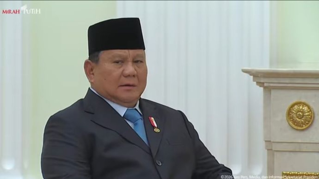 Presiden RI Prabowo Subianto (Tangkapan Layar)