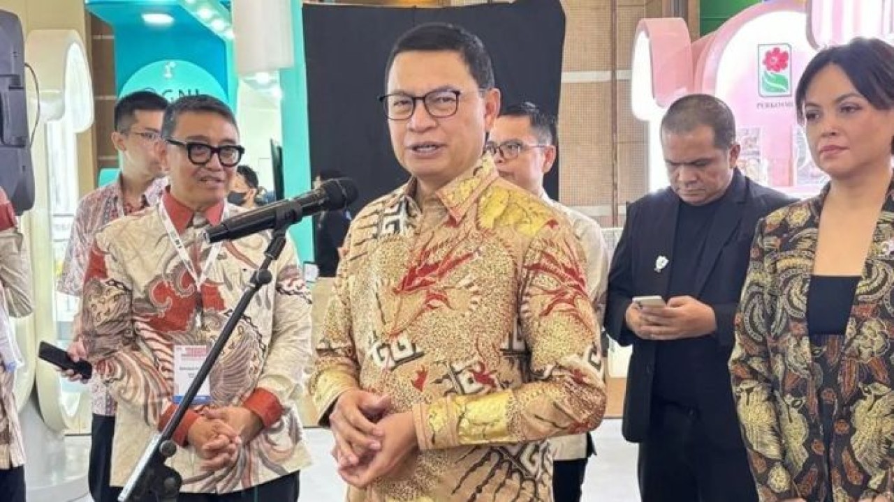 Kepala Badan Pengawas Obat dan Makanan (BPOM) Taruna Ikrar saat menghadiri Indonesian Cosmetics Ingredients yang digelar di Jakarta, Rabu, 6 Mei 2026. (Antara)