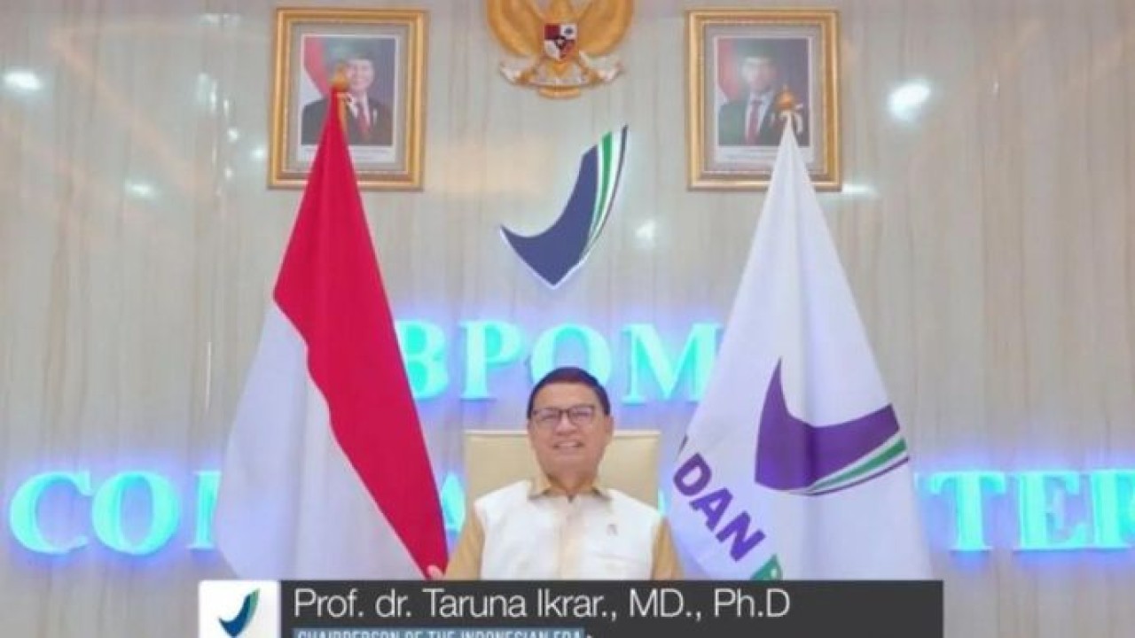 Kepala Badan Pengawas Obat dan Makanan (BPOM) Taruna Ikrar saat memberikan paparan dalam World Health Assembly (WHA) ke-79. ANTARA/HO - BPOM. (Antara)