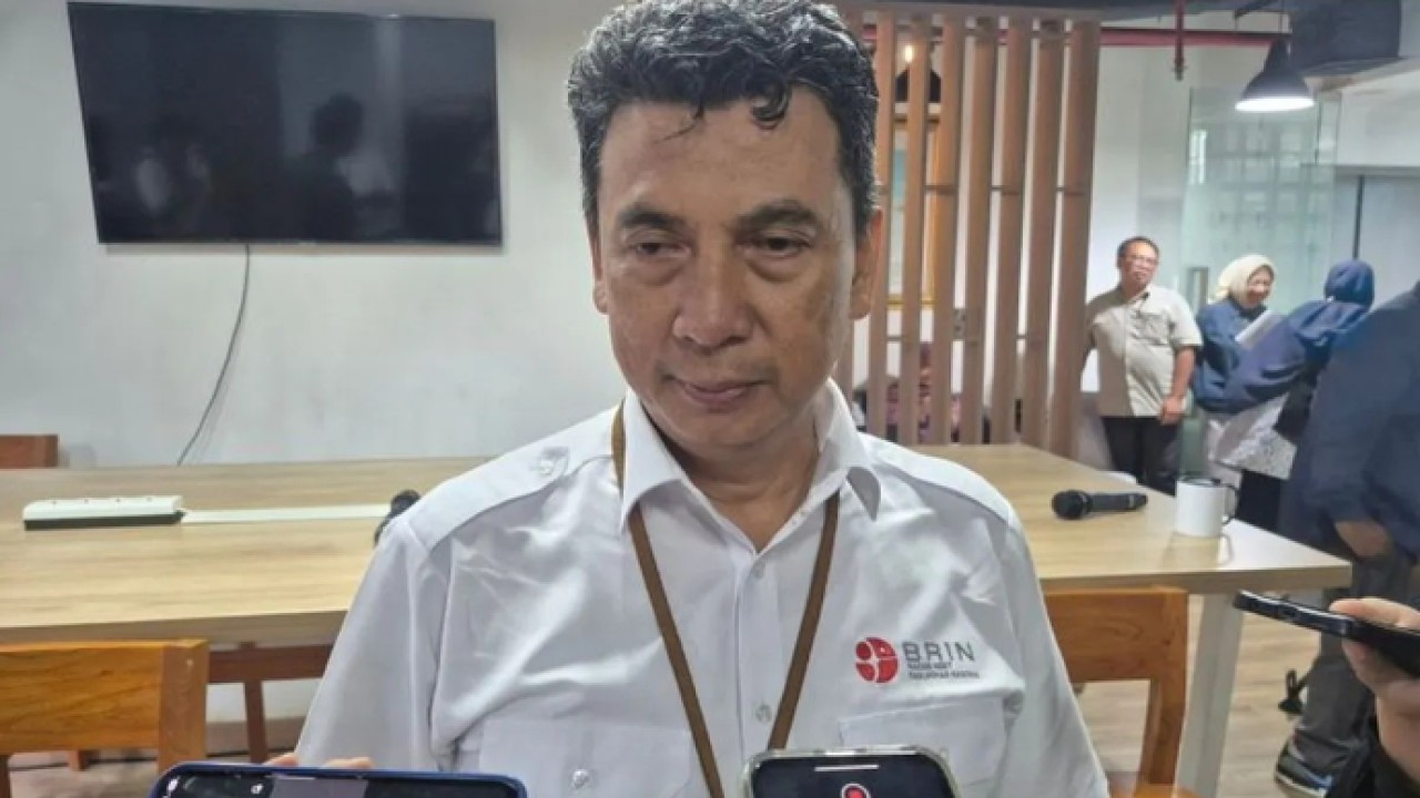 Peneliti Pusat Riset Limnologi dan Sumber Daya Air BRIN Triyanto ditemui di Kantor BRIN, Jakarta, Kamis (30/4/2026). ANTARA/Sean Filo Muhamad (Antara)