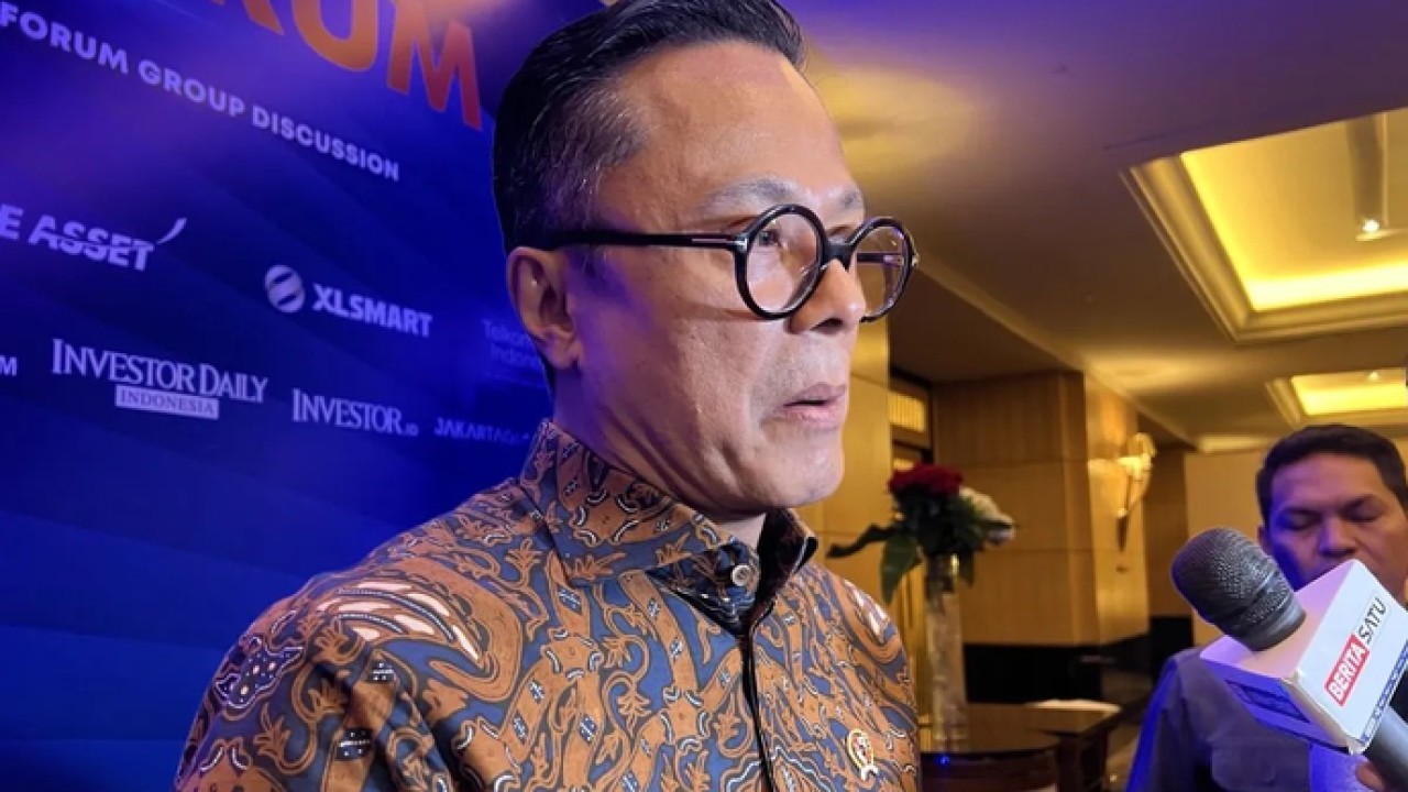 Kepala BP BUMN Dony Oskaria memberi keterangan ketika ditemui di sela-sela acara Jakarta Globe Insight yang digelar di Jakarta, Selasa (28/4/2026). (ANTARA/Putu Indah Savitri) (Antara)