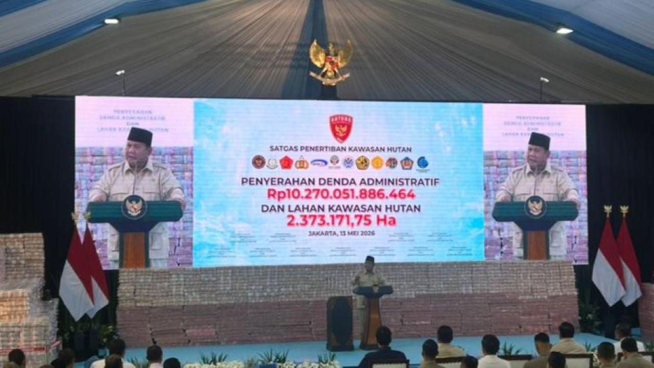 Presiden Prabowo Subianto mengaku merasa puas setelah menerima kabar dari Ketua Mahkamah Konstitusi (MK) Suhartoyo terkait kenaikan gaji hakim di Indonesia. (Foto: NTVnews)