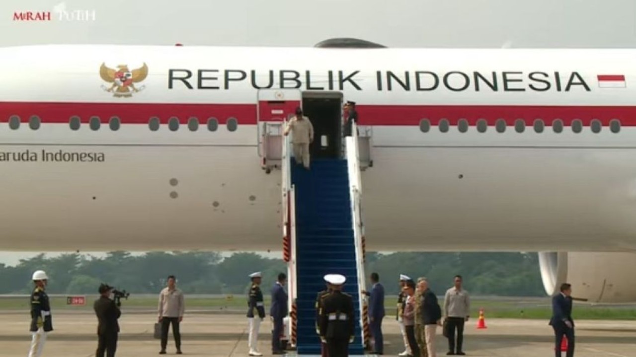 Presiden Prabowo Subianto tiba kembali di Indonesia pada Sabtu, 30 Mei 2026, setelah menyelesaikan rangkaian kunjungan kenegaraan selama empat hari di Prancis. (Foto: Istimewa)