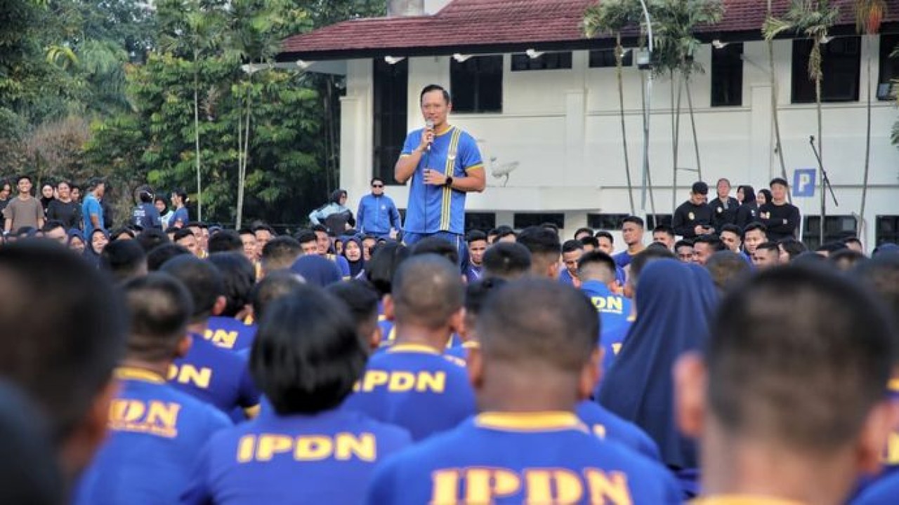 AHY di IPDN, Jatinangor.