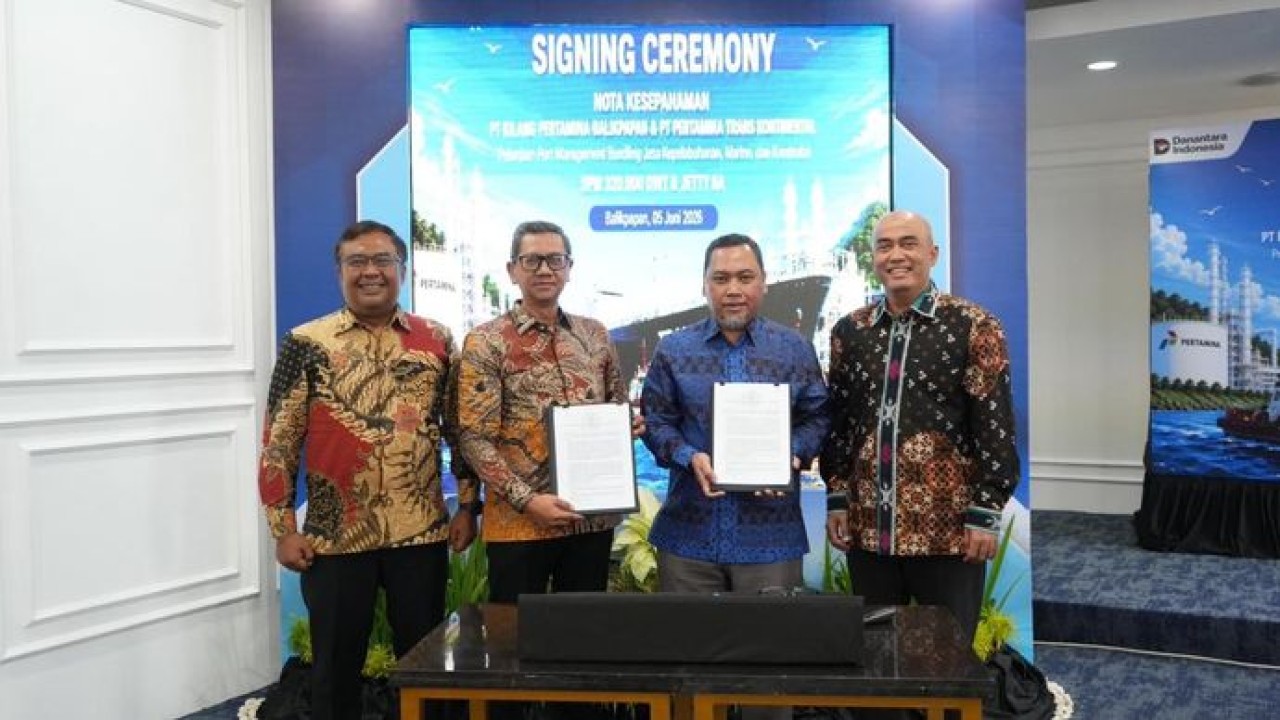 Perkuat Sinergi Maritim, Kilang Pertamina Balikpapan dan Pertamina Trans Kontinental Jalin Kerja Sama Pengelolaan Infrastruktur (Pertamina)