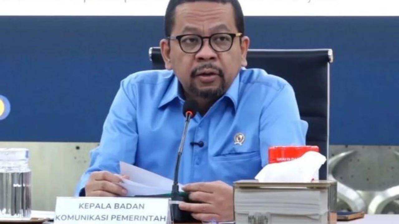 Kepala Badan Komunikasi Pemerintah (Bakom) Muhammad Qodari di Kantor Bakom, Jakarta. (Antara)