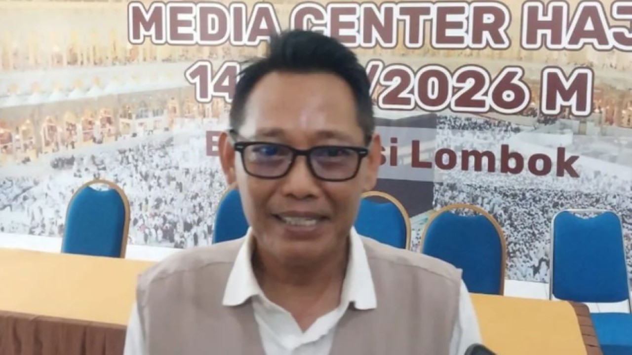 Kepala Kantor Wilayah Kementerian Haji dan Umrah (Kemenhaj) Nusa Tenggara Barat (NTB), Lalu Muhamad Amin. ANTARA/Nur Imansyah. (Antara)