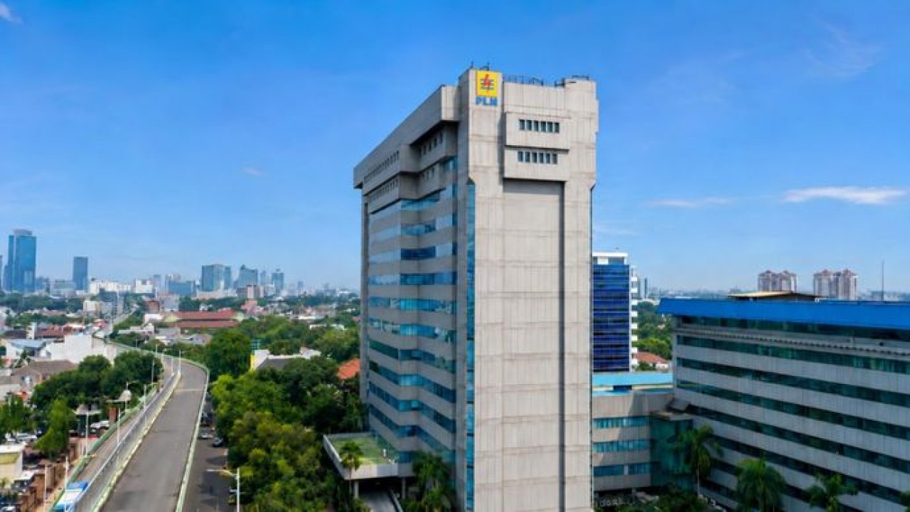 Tampak udara Gedung PLN Kantor Pusat di daerah Kebayoran Baru, Jakarta Selatan. (PLN)