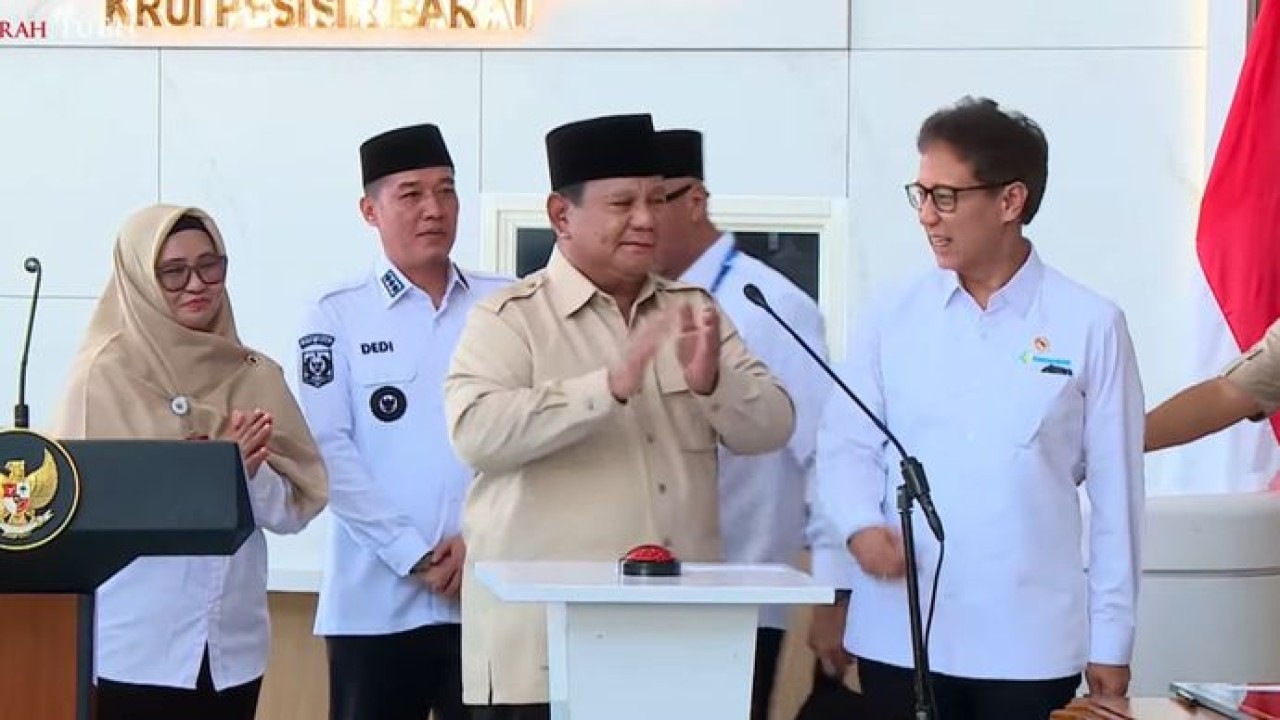 Prabowo Subianto di Peresmian RSUD Lampung (Istimewa)