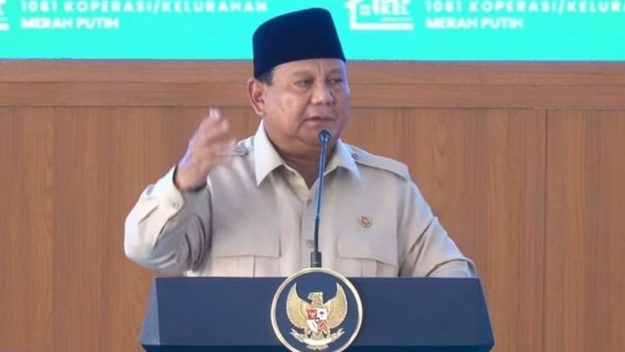 Presiden RI Prabowo Subianto meresmikan operasional 1.061 Koperasi Desa/Kelurahan Merah Putih dalam agenda nasional yang digelar di Kabupaten Nganjuk (Istimewa)