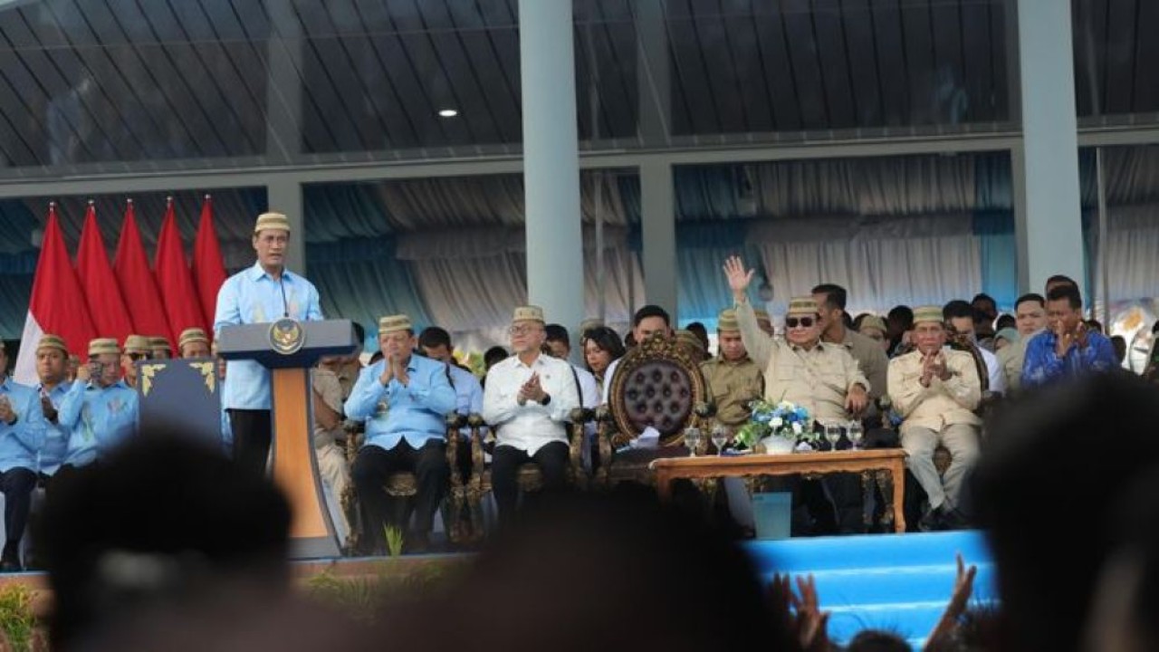 Presiden Prabowo Subianto saat menghadiri Puncak Pekan Nasional (PENAS) Petani dan Nelayan XVII di Gorontalo, Rabu, 24 Juni 2026. (Foto: Istimewa)
