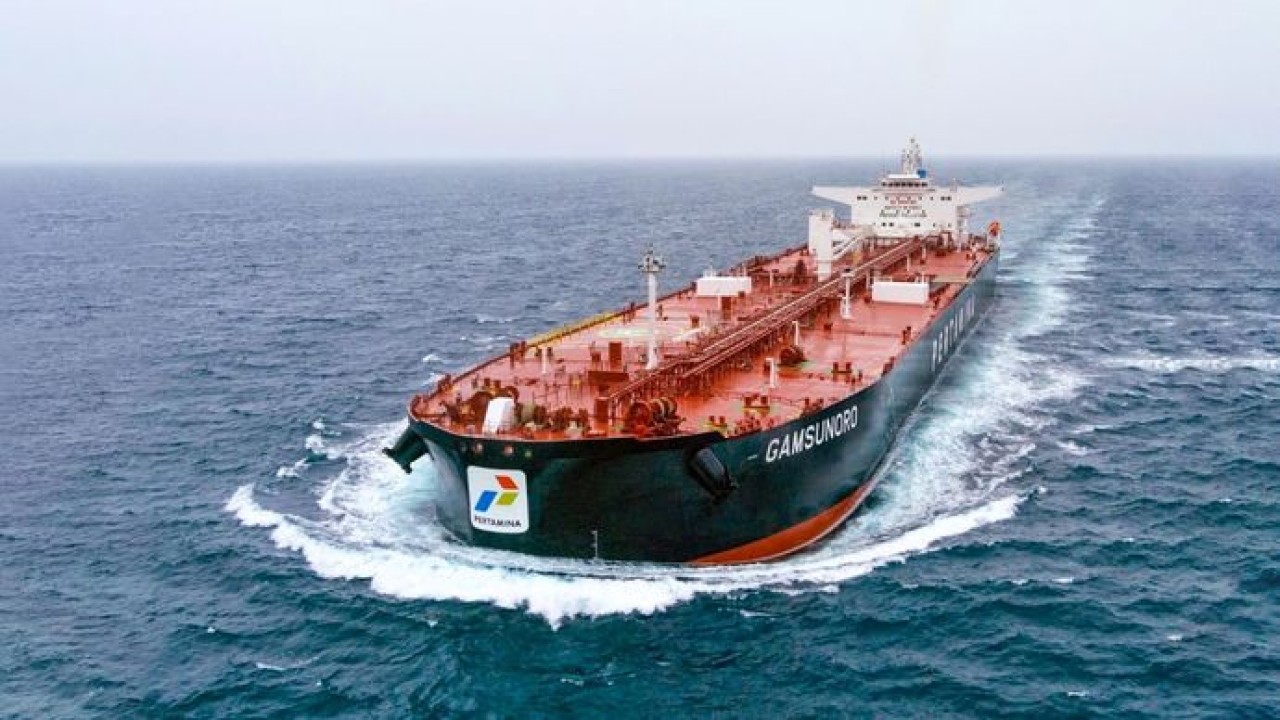 Kapal Gamsunoro milik PT Pertamina International Shipping. (Antara)