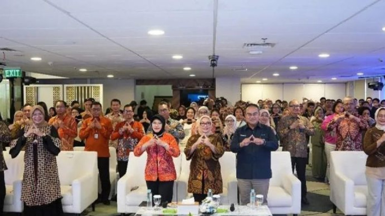 Kegiatan kolaborasi BPS, Kementerian Pemberdayaan Perempuan dan Perlindungan Anak (PPPA), dan PT Permodalan Nasional Madani (PNM) dalam Rangka Sensus Ekonomi 2026 yang diselenggarakan di PNM Tower, Jakarta, Jumat, 3 Juli 2026 (Antara)