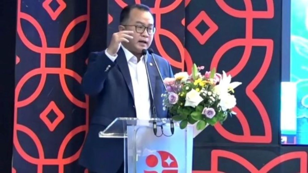 Tangkapan layar - Kepala Badan Riset dan Inovasi Nasional (BRIN) Arif Satria dalam Sidang Terbuka Orasi Ilmiah Profesor Riset di Jakarta, Kamis, 16 Juli 2026. (Antara)