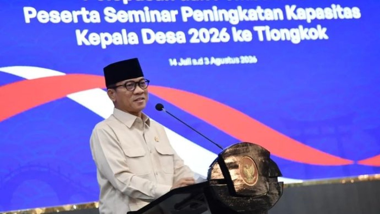 Menteri Desa dan Pembangunan Daerah Tertinggal Yandri Susanto di Jakarta, Senin, 13 Juli 2026. (Antara)