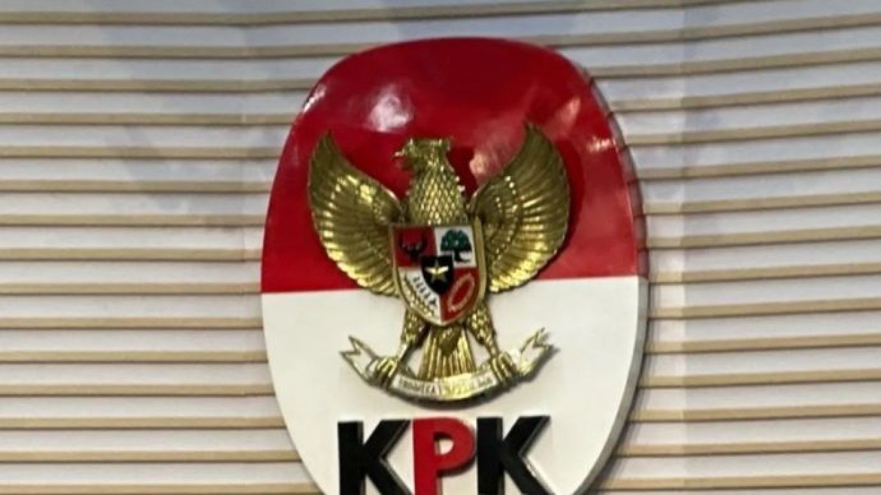 Logo Komisi Pemberantasan Korupsi di Gedung Merah Putih KPK, Jakarta, Jumat, 3 Juli 2026. (Antara)