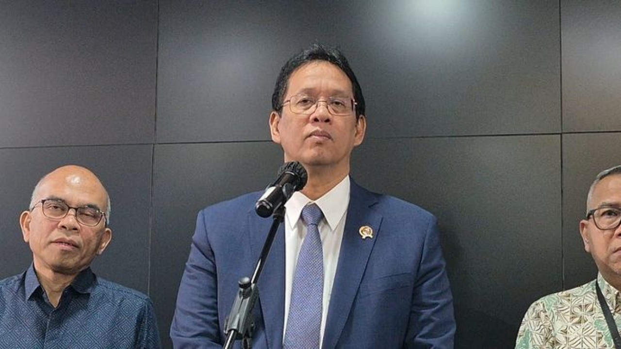 Menteri Keuangan (Menkeu) Purbaya Yudhi Sadewa menyampaikan bahwa Danantara turut ihadir dalam rapat koordinasi Komite Stabilitas Sistem Keuangan (KSSK) pada Selasa 28 Juli 2026. (Ntvnews.id-Muslimin Trisyuliono)