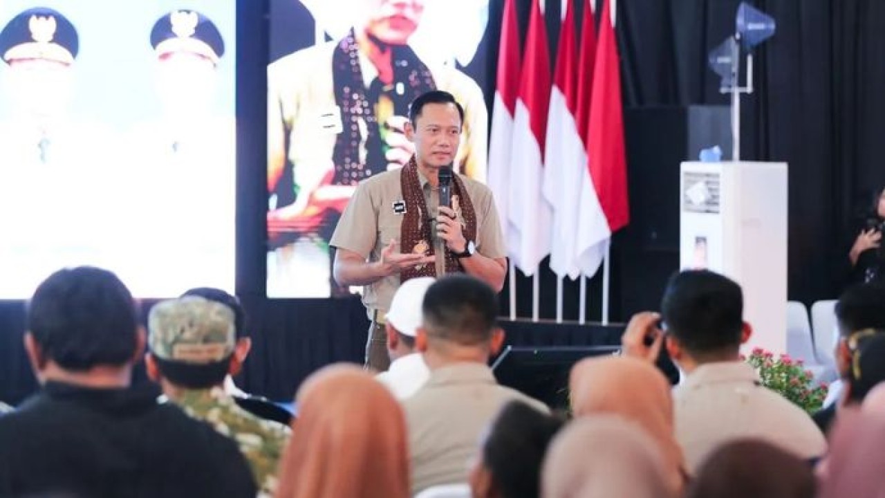 Menteri Koordinator Bidang Infrastruktur dan Pembangunan Kewilayahan (Menko IPK) Agus Harimurti Yudhoyono. (Antara)