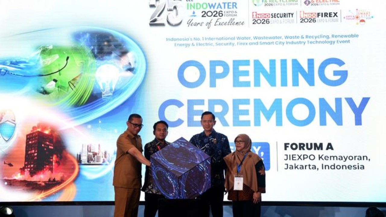 AHY membuka Indo Water 2026 Expo & Forum.