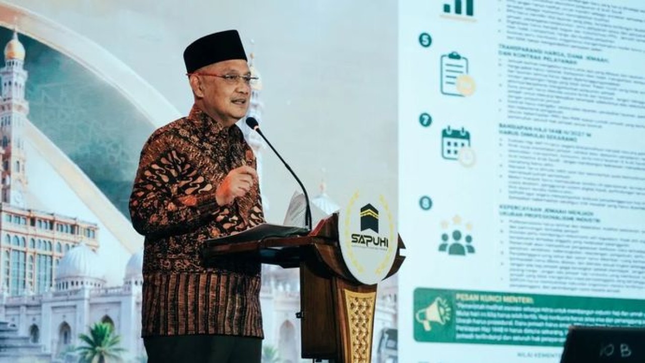 Menteri Haji dan Umrah Mochammad Irfan Yusuf. (Antara)