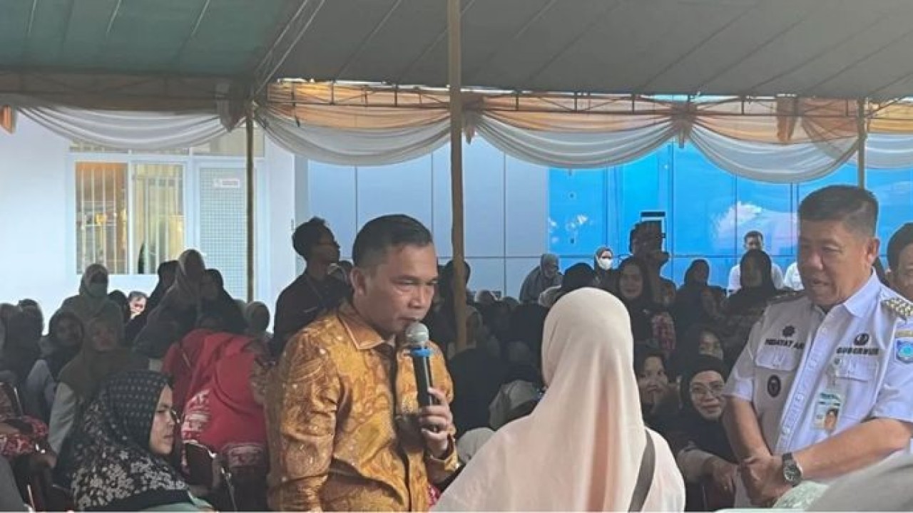 Menteri Kependudukan dan Pembangunan Keluarga/Kepala BKKBN Wihaji dalam pertemuanya dengan 1.002 TPK di Koba, Kabupaten Bangka Tengah, Rabu (5/8/2026) (Antara)