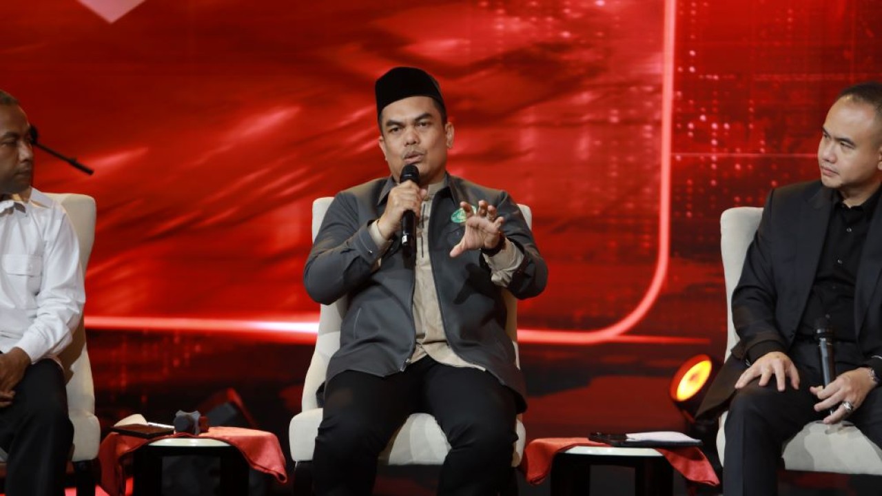 Wakil Sekretaris Jenderal MUI M. Ihsan Tanjung saat menyampaikan pandangannya dalam program perdana Suara Nusantara di Nusantara TV, Rabu (12/8/2026).